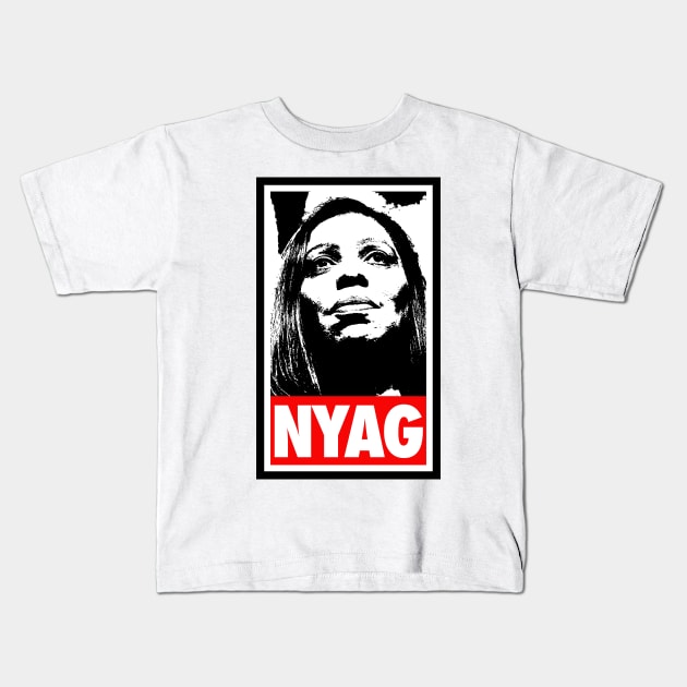 Letitia James - Tish James - NYAG Kids T-Shirt by Tainted